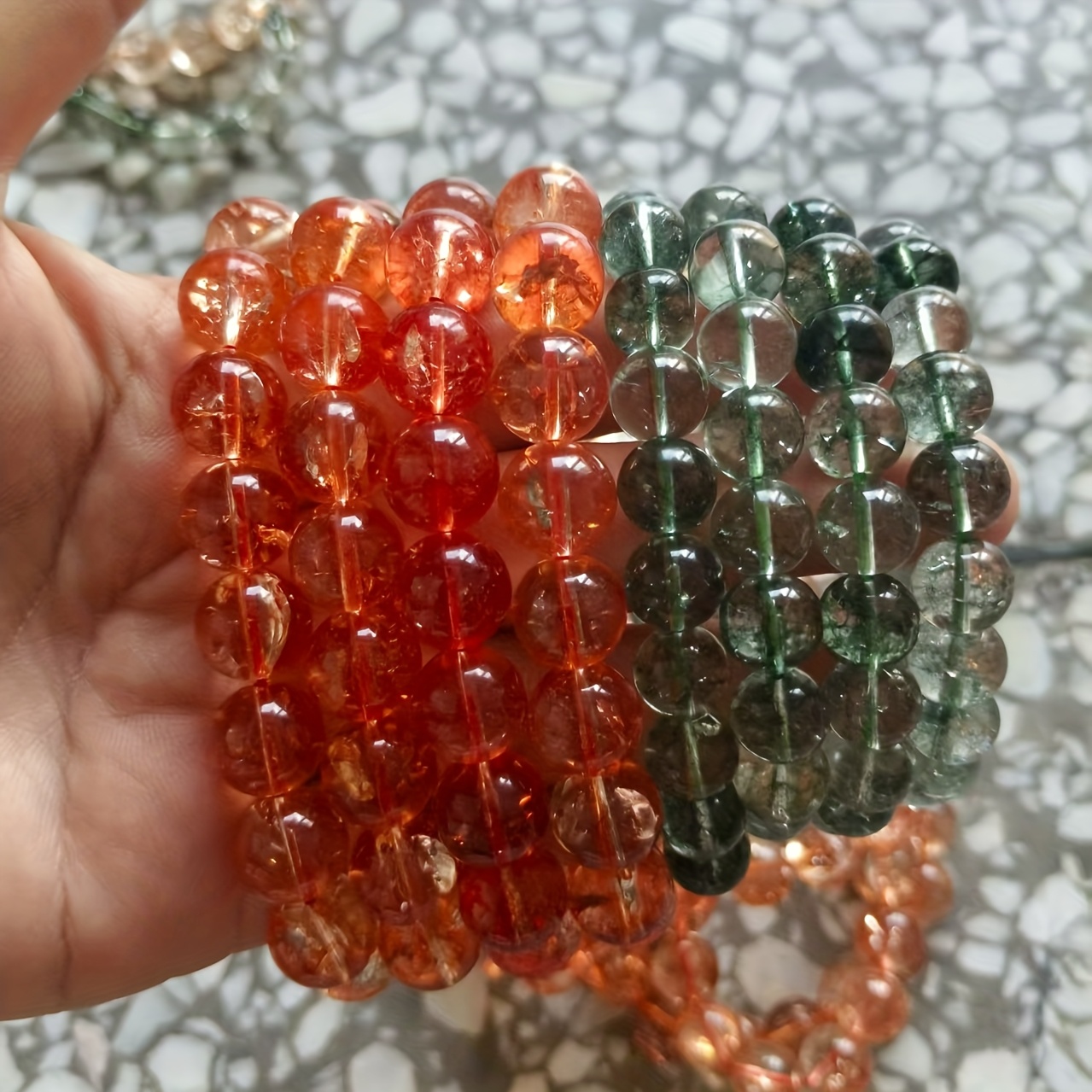 Couples' Natural Crystal Explosion Bracelet, Fashionable Gift